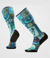 TNF X Smartwool Ski Targeted Cushion Explorer Print OTC Socks / The North Face