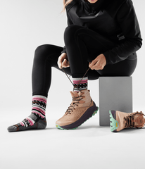 TNF X Smartwool Women's HIKE Light Cushion Margarita Crew Socks / The North Face