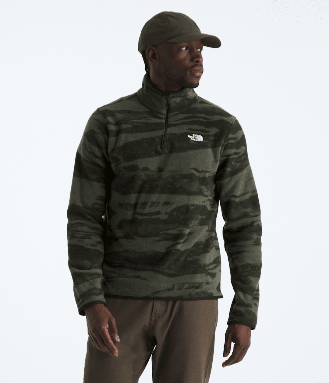 Men’s Glacier Fleece ¼-Zip—Print / The North Face
