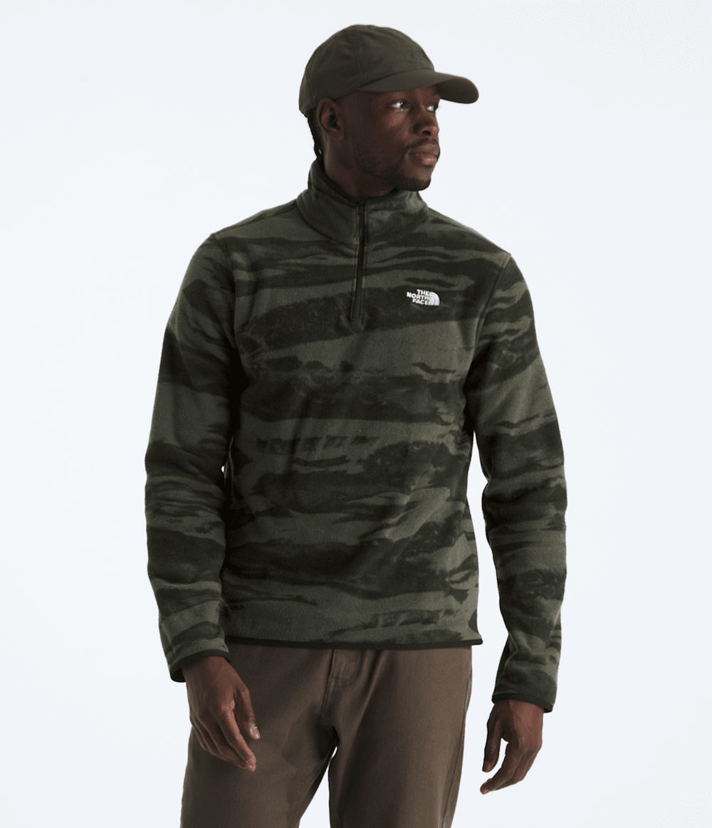 Men’s Glacier Fleece ¼-Zip—Print / The North Face