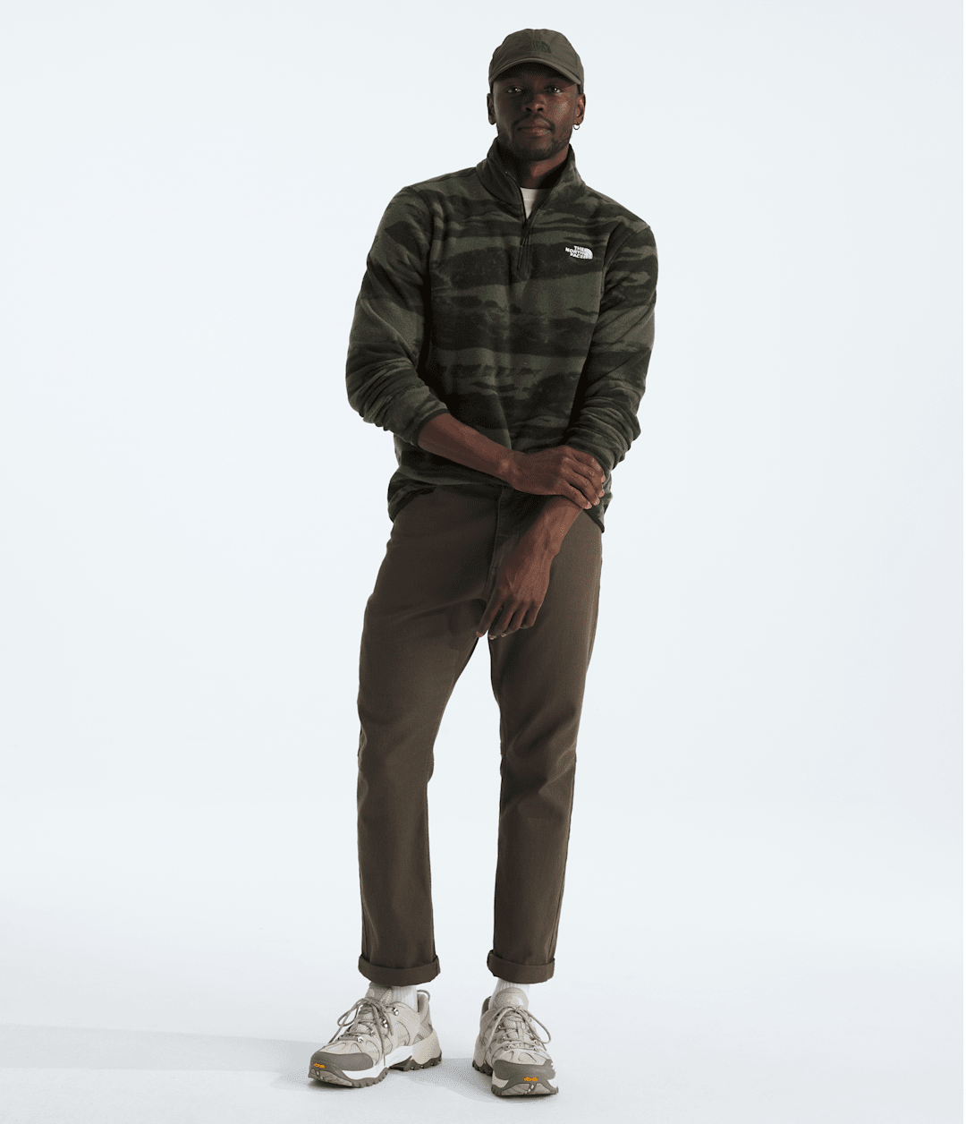 Men’s Glacier Fleece ¼-Zip—Print / The North Face