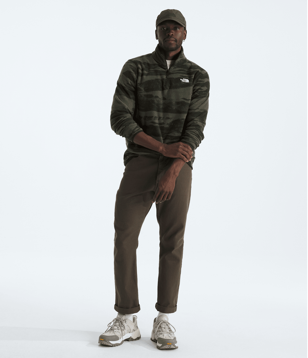Men’s Glacier Fleece ¼-Zip—Print / The North Face