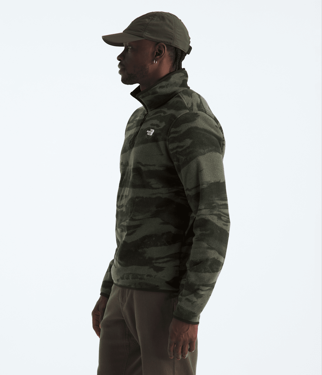 Men’s Glacier Fleece ¼-Zip—Print / The North Face