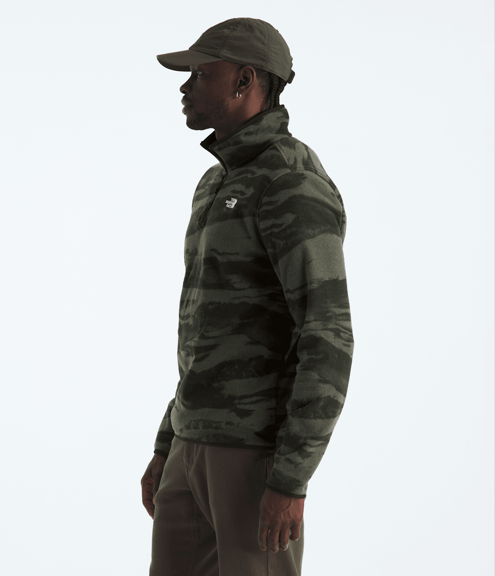 Men’s Glacier Fleece ¼-Zip—Print / The North Face