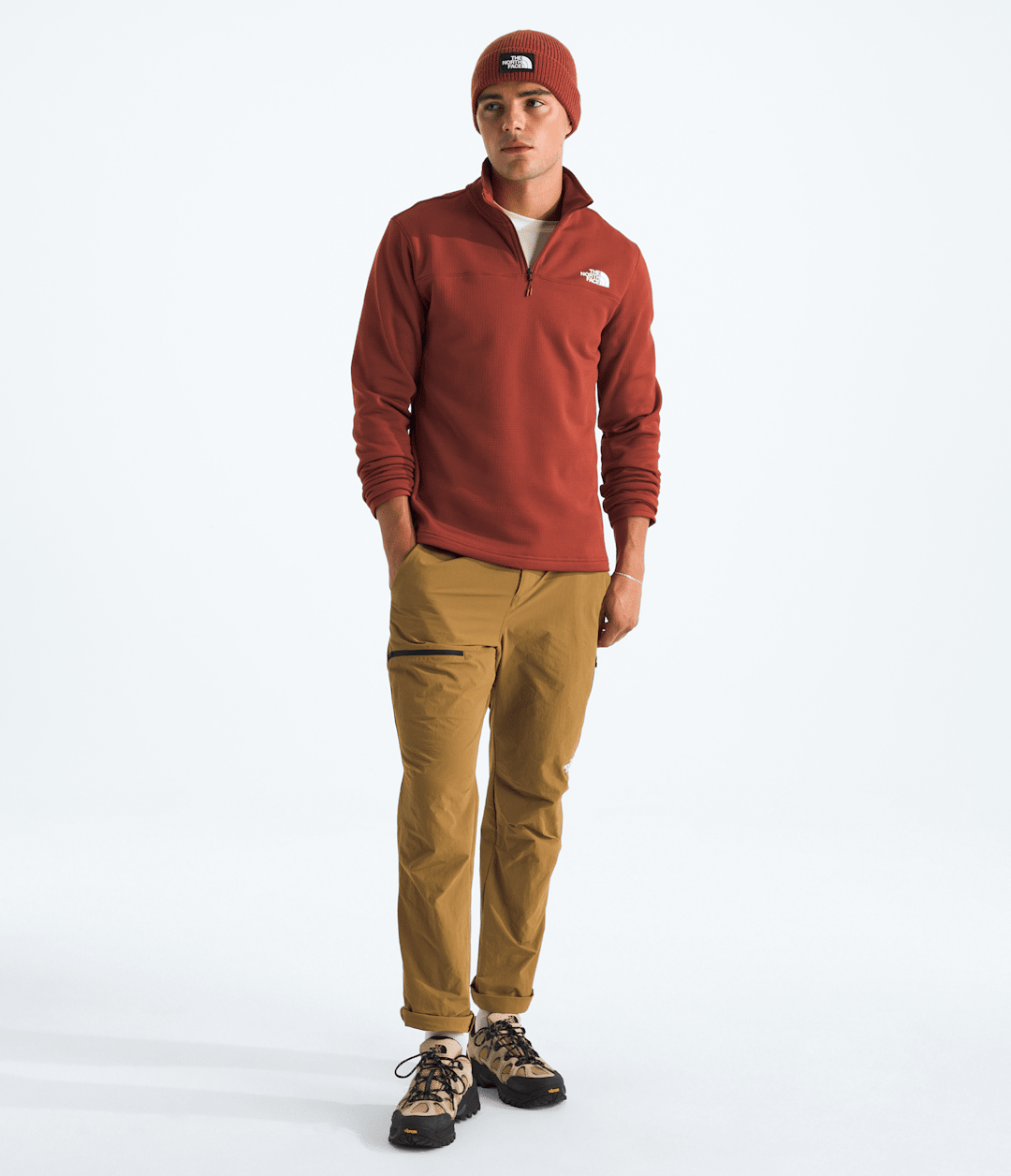 Men’s Cedar Trail Grid Fleece ¼-Zip / The North Face