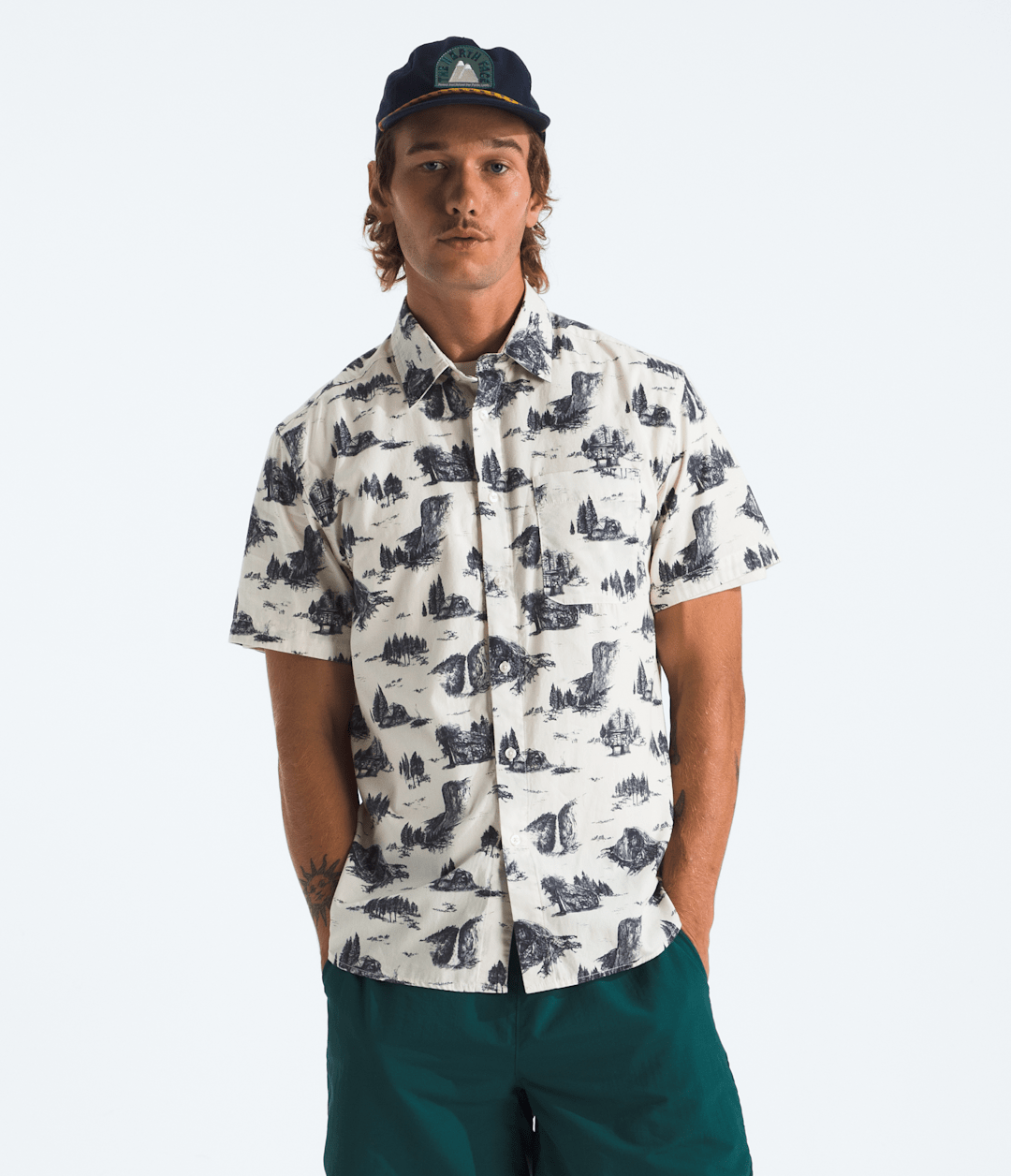 Men’s Short-Sleeve Baytrail Pattern Shirt / The North Face