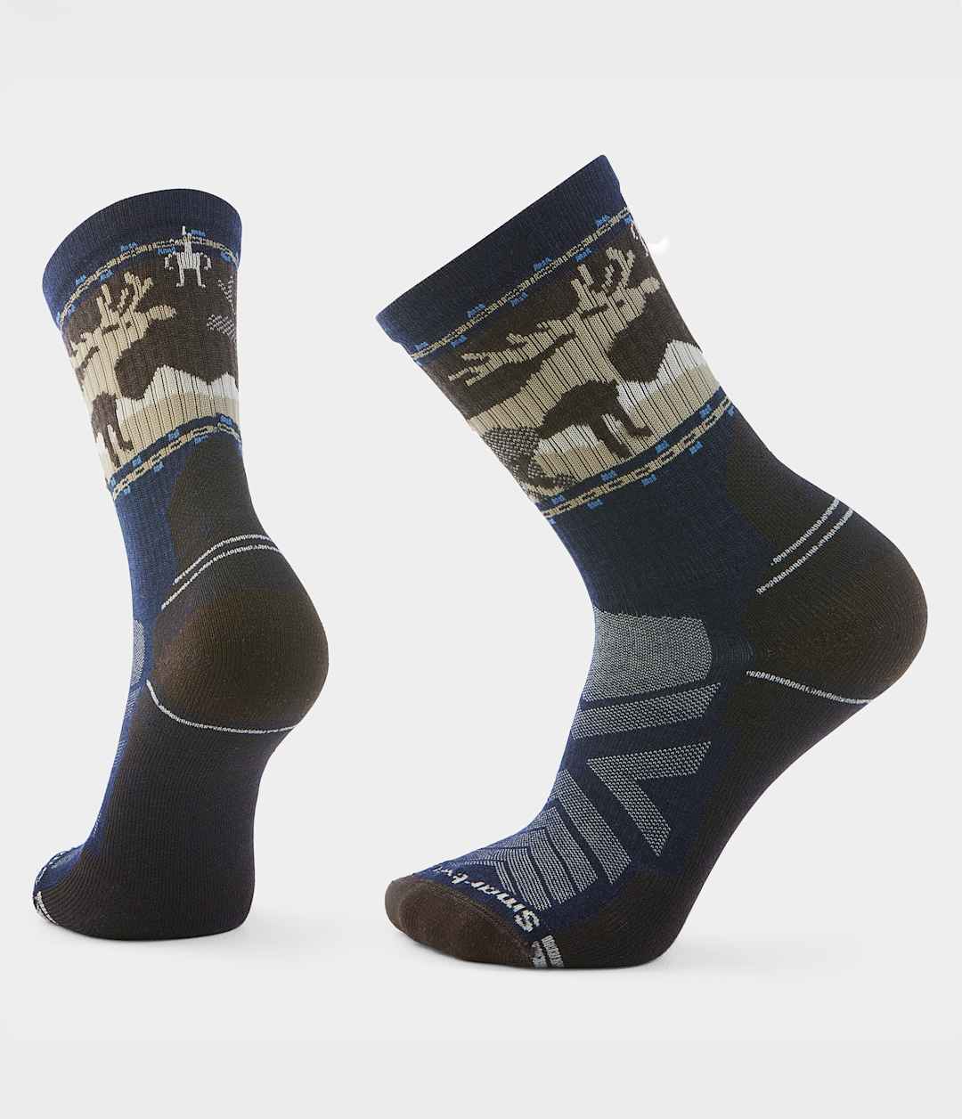 TNF X Smartwool HiKE Light Cushion Mountain Moose Crew Socks / The North Face