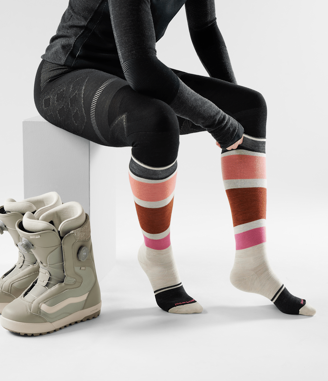 TNF X Smartwool Women's Snowboard Targeted Cushion OTC Socks / The North Face