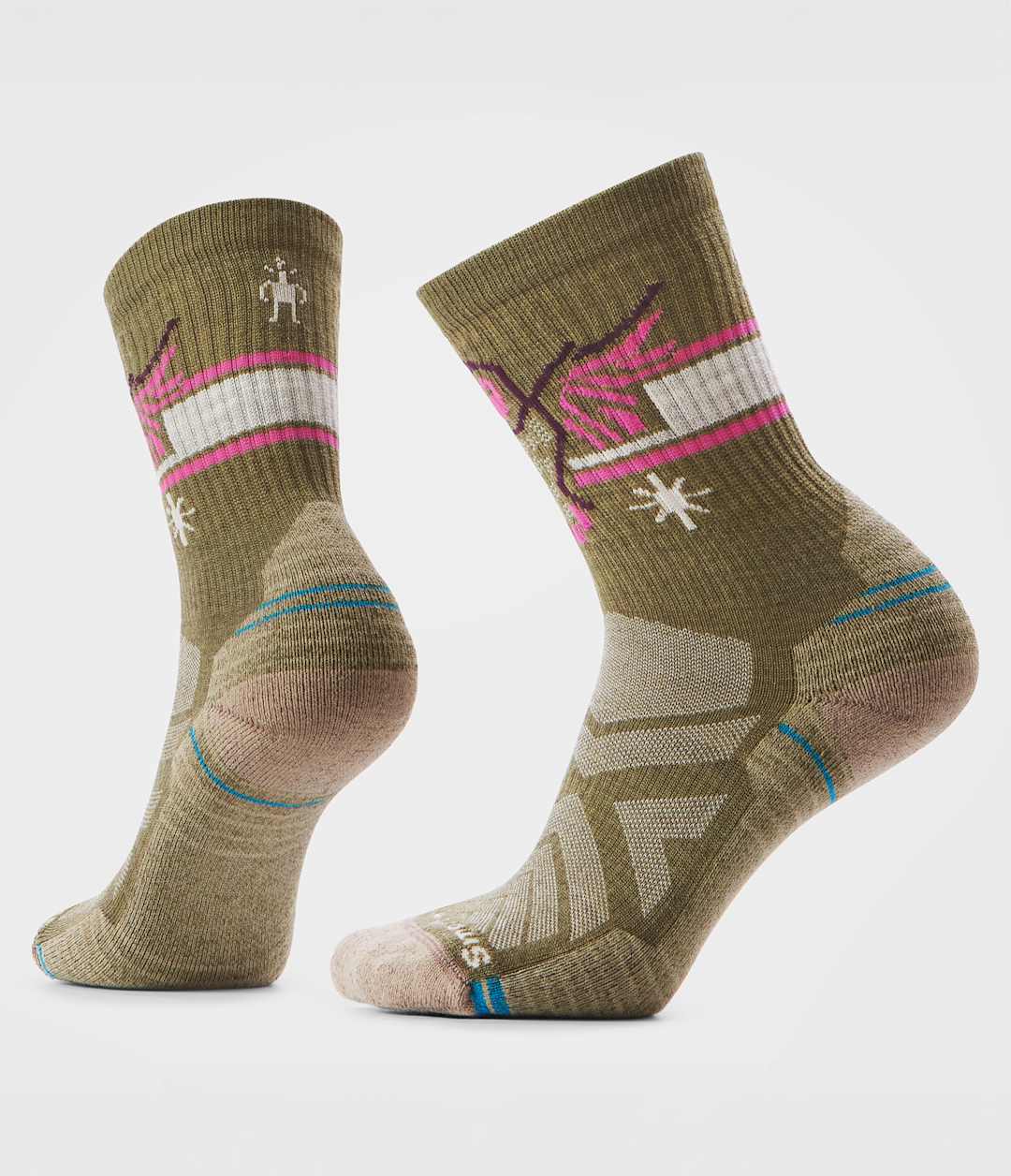 TNF X Smartwool Women's HIKE Light Cushion Hoo Who Crew Socks / The North Face
