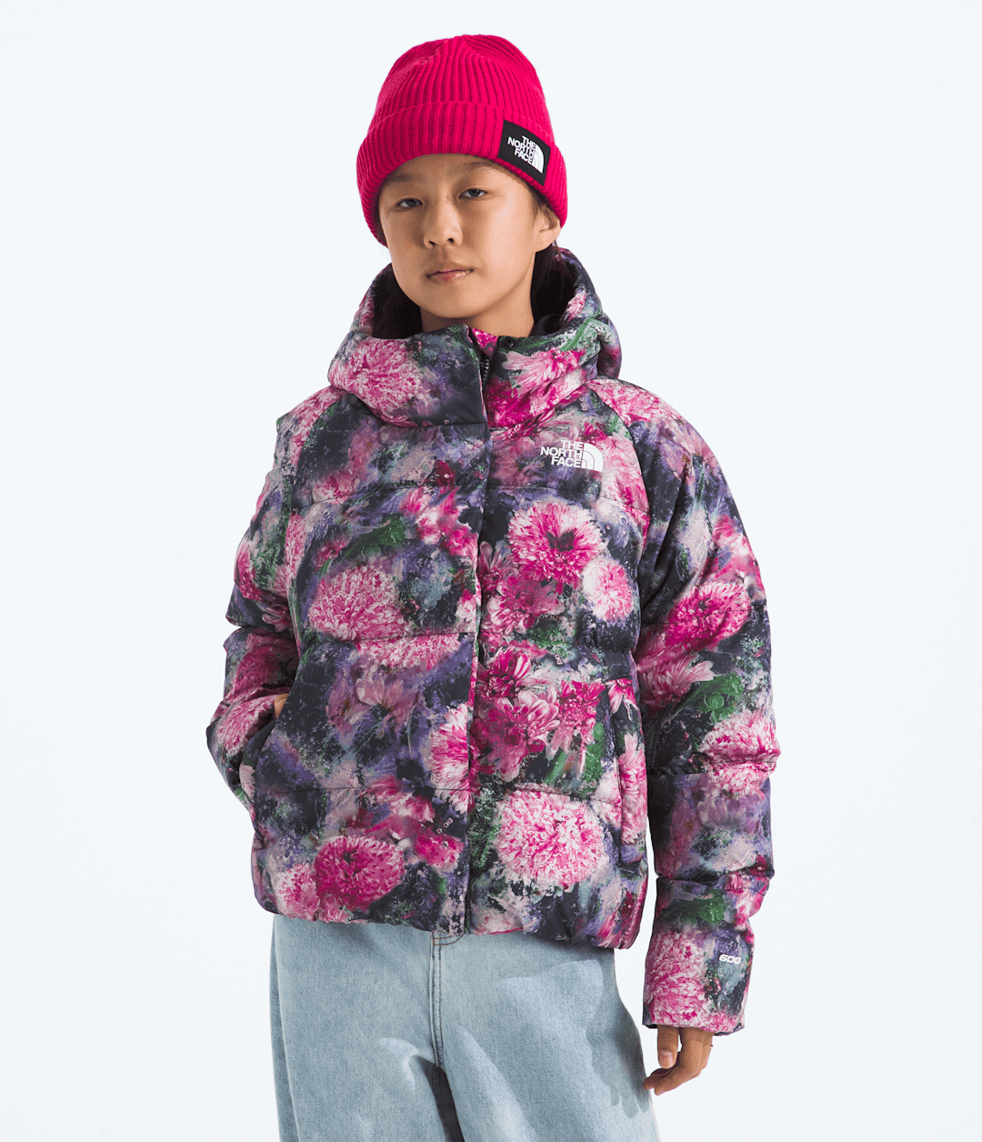 Girls’ North Down Hooded Jacket—Print / The North Face