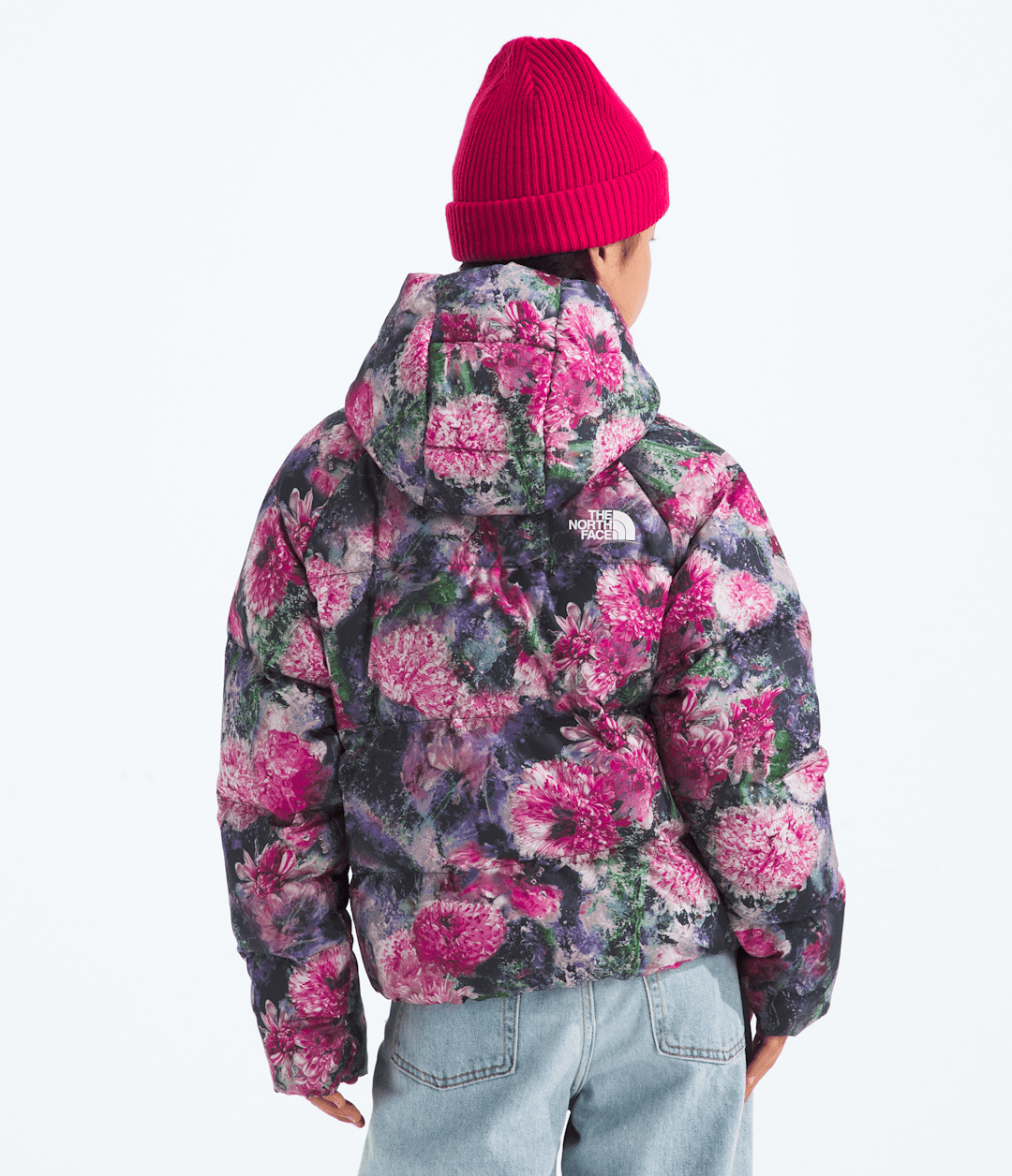 Girls’ North Down Hooded Jacket—Print / The North Face