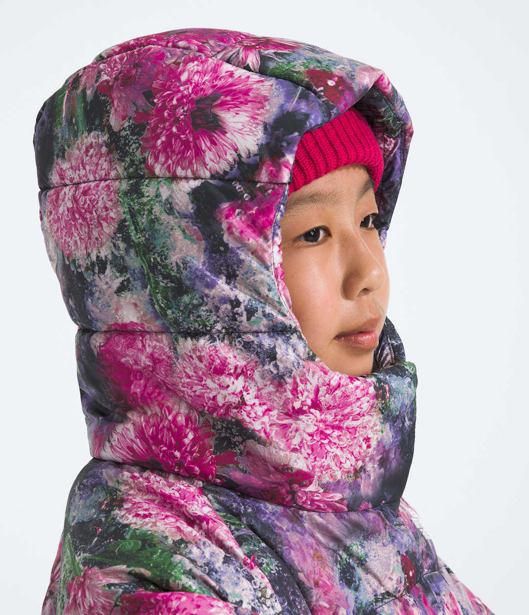 Girls’ North Down Hooded Jacket—Print / The North Face
