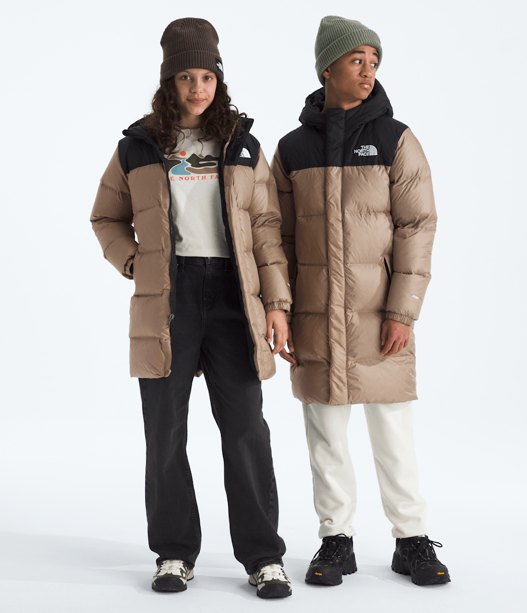 Boys’ & Girls’ Nuptse Long Parka / The North Face