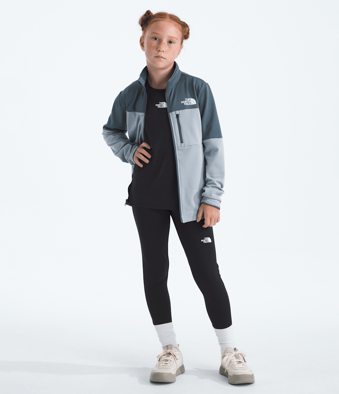 Boys’ & Girls’ Hike Mid Layer Full-Zip / The North Face