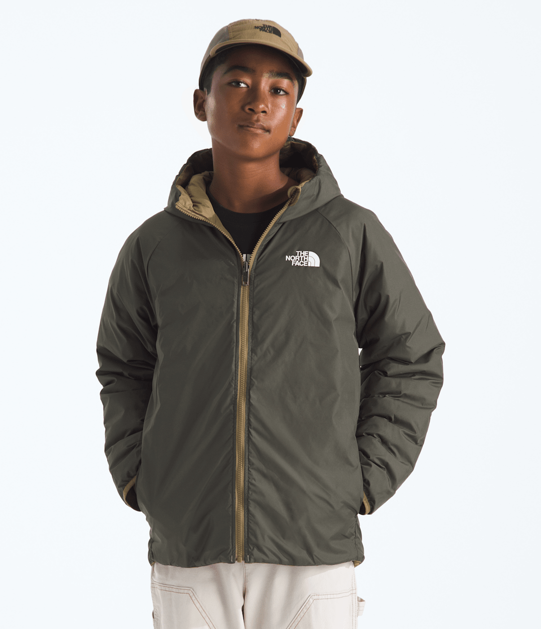 Boys’ Reversible Perrito Hooded Jacket / The North Face