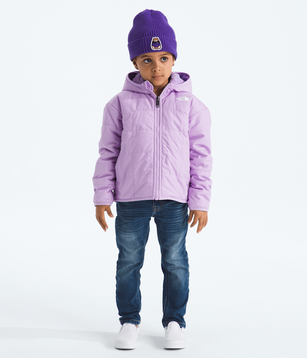 Girls’ Reversible Shasta Full-Zip Hooded Jacket / The North Face