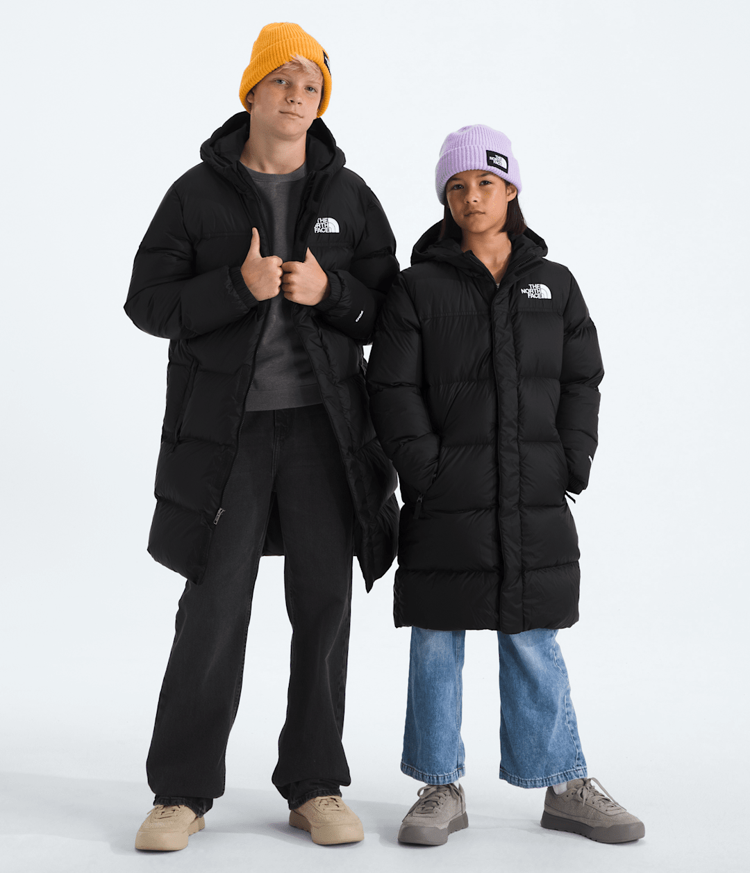 Boys’ & Girls’ Nuptse Long Parka / The North Face