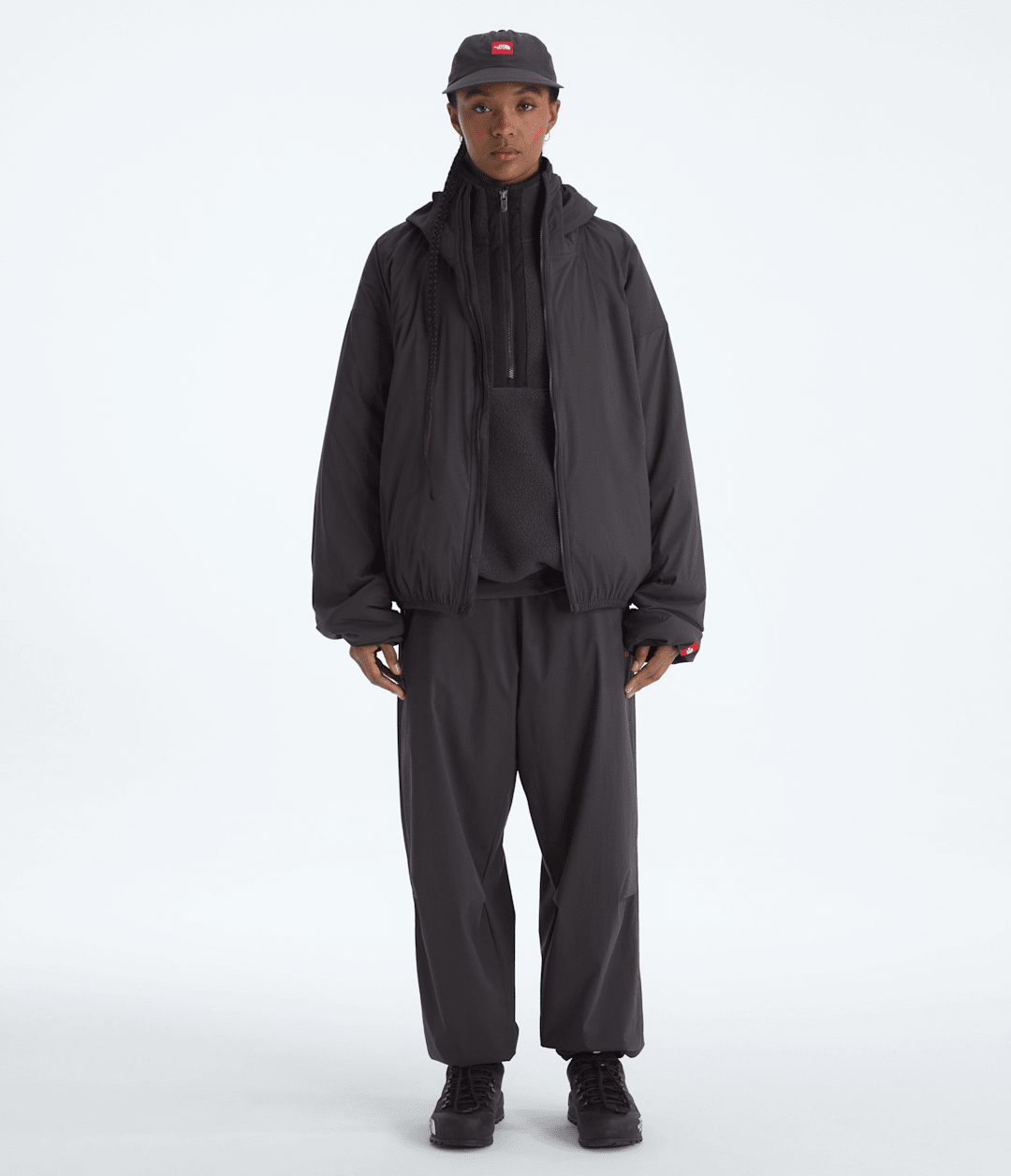 Men’s TNF™ Red Box Packable Hooded Wind Jacket / The North Face