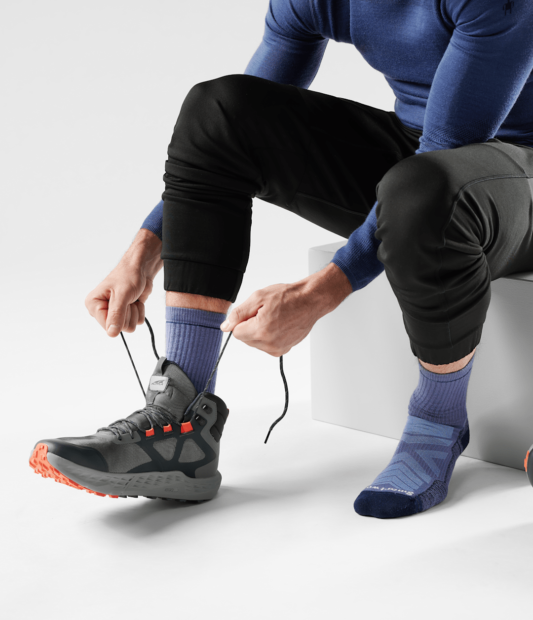 TNF X Smartwool HIKE Light Cushion Crew Socks / The North Face