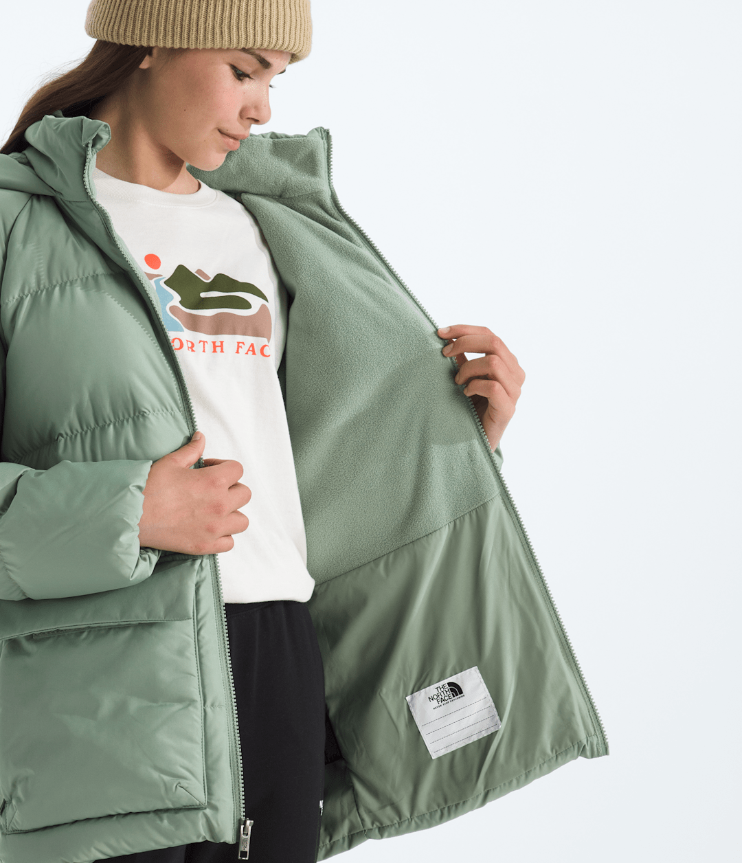 Boys’ & Girls’ North Down Fleece-Lined Short Parka / The North Face