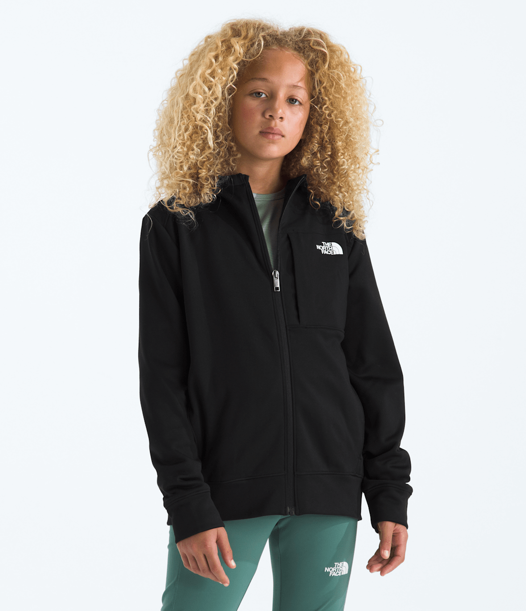 Boys’ & Girls’ TNF™ Performance Fleece Full-Zip Hooded Jacket / The North Face