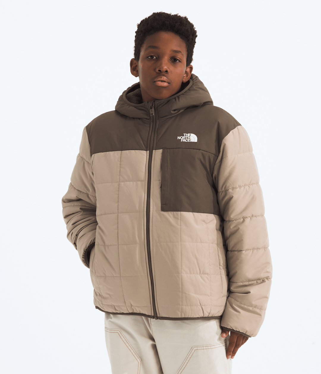 Boys’ Reversible Shasta Full-Zip Hooded Jacket / The North Face
